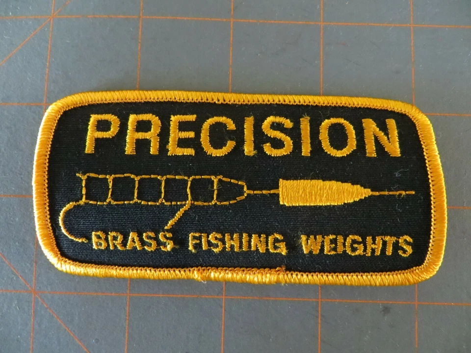 Parche de pesca pesas de latón de precisión vintage como nuevo - 4 x 2 pulgadas Foto 1 de 1