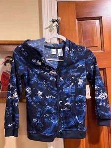 Highland Originals• Size 7• Boys/Girls• Zip Up Hoodie• Blue/Grey Camo• NWT• - Picture 1 of 3