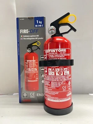 68056 ESTINTORE D'EMERGENZA 1 KG PER AUTO AUTOCARRI CAMPER QUAD BARCHE - Immagine 1 di 4