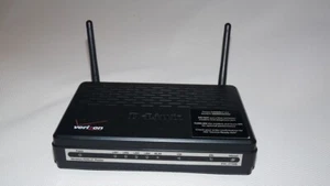 D-Link Verizon Internet Router DSL-2750B 300 Mbps Black 4-Port Wireless ADSL2+ - Picture 1 of 6