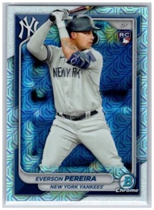 #93 Everson Pereira RC New York Yankees 2024 Bowman Mojo Refractor Parallel - Picture 1 of 2