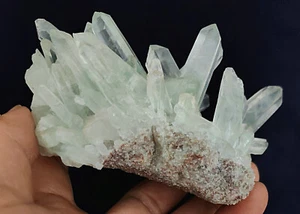 315g Top Raro Hermoso Fantasma Verde “Pirámide” Cuarzo Cristal Racimo Espécimen 1 - Imagen 1 de 13