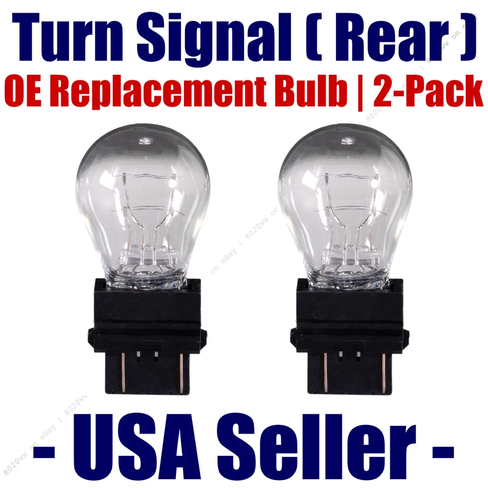Rear Turn Signal/Blinker Light Bulb 2-pack Fits Listed Dodge Vehicles - 3157 - Image 1 of 1