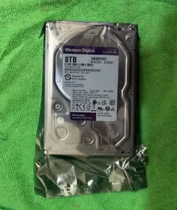 Western Digital 8TB WD85PURZ Purple Surveillance Internal Hard Drive HDD 8TB - Picture 1 of 5