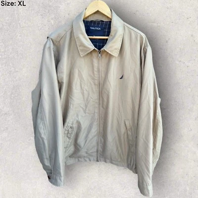 NAUTICA BEIGE FULL ZIP JACKET Size XL - Image 1 of 3