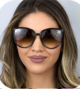 FENDI Sunglasses Oversized FF0432 Gold FF Logo Dark Havana Tortoise Frame - Picture 1 of 12