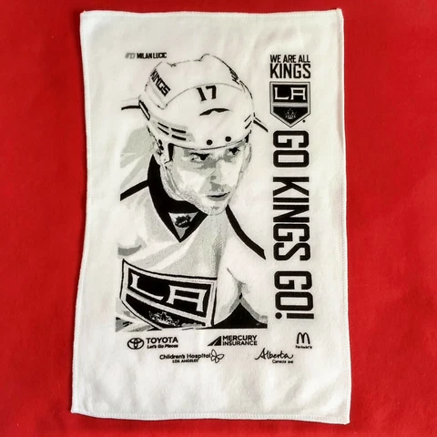 LA KINGS 👑🏒 MILAN LUCIC Rally Towel NHL Stanley Cup Playoffs Kings 2016 GKG! Cover