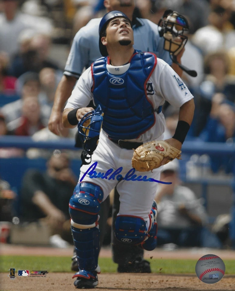 Foto autografiada firmada 8x10 de Paul Loduca de los Dodgers de Los Ángeles - Certificado de autenticidad Foto 1 de 1