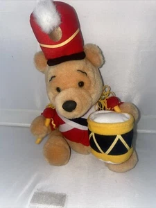 Vintage THE WALT DISNEY CO Winnie the Pooh marching band drummer PLUSH SOFT TOY - Picture 1 of 18
