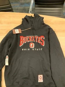 NEW MITCHELL AND NESS HOODIE THE OHIO STATE BUCKEYES LARGE - Picture 1 of 2