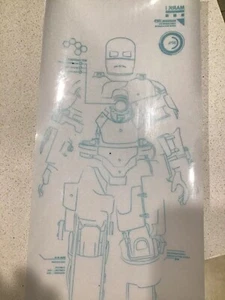 HOT TOYS Hall Of Armour MARK I Blueprint/Sticker - Picture 1 of 2