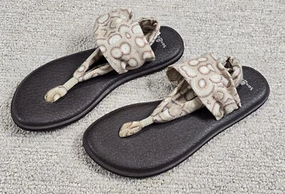 Сандалии женские Sanuk слинг ткань 8 комфорт мягкая подушка принт комфорт - Изображение 1 из 4