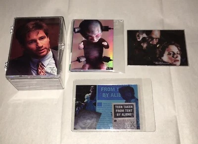 Tarjetas coleccionables X-Files base completa intrépida e insertos C1-C3 A1-A9 adolescente tomadas Foto 1 de 4
