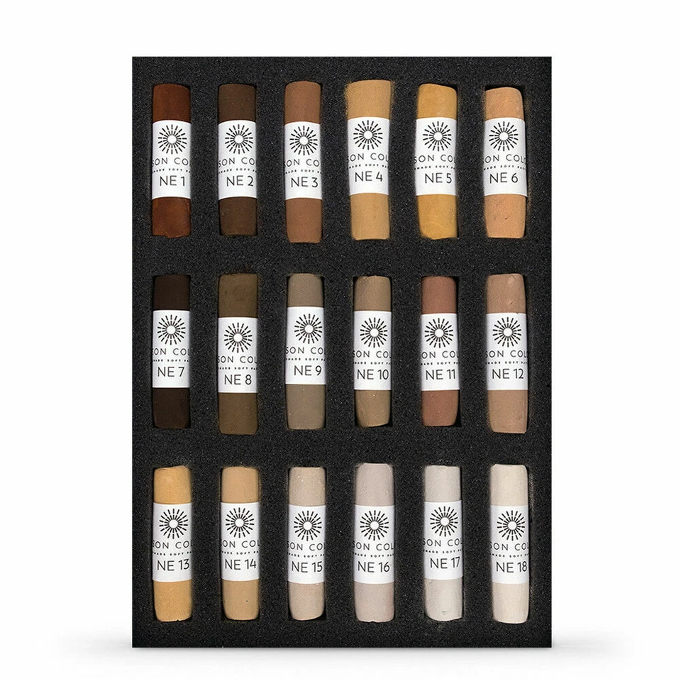 Unison Artists Soft Pastel Box Set - 18 Natural Earth Colours - Image 1 of 1