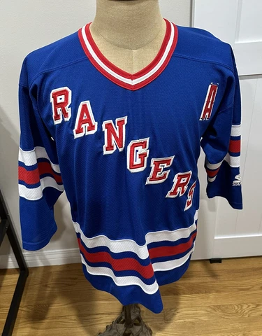 Vintage Starter Wayne Gretzky New York Rangers Hockey Jersey Youth/Boys XL Cover