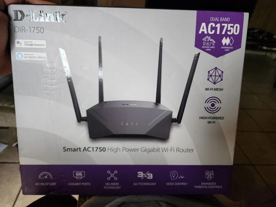 D-Link WiFi Router AC1750 Mesh Smart Home Network DIR-1750   - Image 1 of 1
