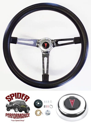 1969-1989 Pontiac steering wheel 15" MUSCLE CAR CHROME - Image 1 of 4