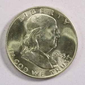 1948 Franklin Half Dollar - BU - Picture 1 of 2