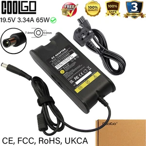65W FOR DELL INSPIRON 6400 6000 1525 1520 1501 PA-12 LAPTOP AC ADAPTER CHARGER - Picture 1 of 8