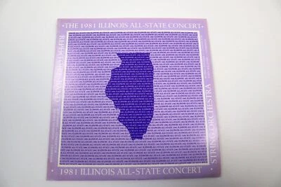 Винтажная концертная виниловая пластинка 1981 Illinois All-State Repertoire Band РЕДКАЯ трудно найти - Изображение 1 из 4