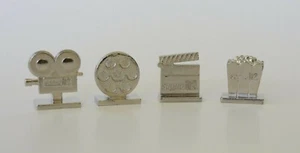4 STCK. SET ""SCENE IT"" MONOPOLY TOKENS (D596) Filmrolle, Projektor, Popcorn & S - Bild 1 von 5