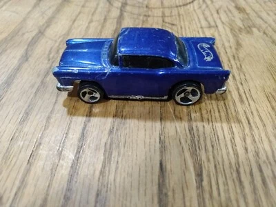 HOT WHEELS - 1957 CHEVY BEL AIR - MADE MALAYSIA 1978 - METALLIC BLUE Vintage - Image 1 of 4