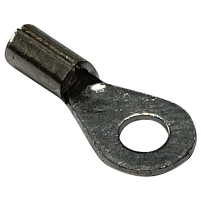 (100) Non-Insulated 22-18 Gauge #6 Ring Terminal Uninsulated Wire Connector USA - Image 1 of 4