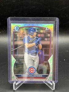 2023 Bowman  Chrome Lunar Glow Refractor Moises Ballesteros Cubs - Picture 1 of 2