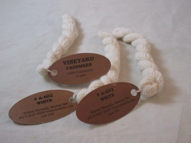 Vineyard Cashmere  #A602 White 12 Yards  Lot of 3 NEW                G111 - Image 1 of 1