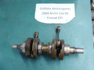 04 05 03-09 ARCTIC CAT FIRECAT F6 EFI 600 M6 F7 CRANKSHAFT CRANK SHAFT RODS G0OD - Picture 1 of 10