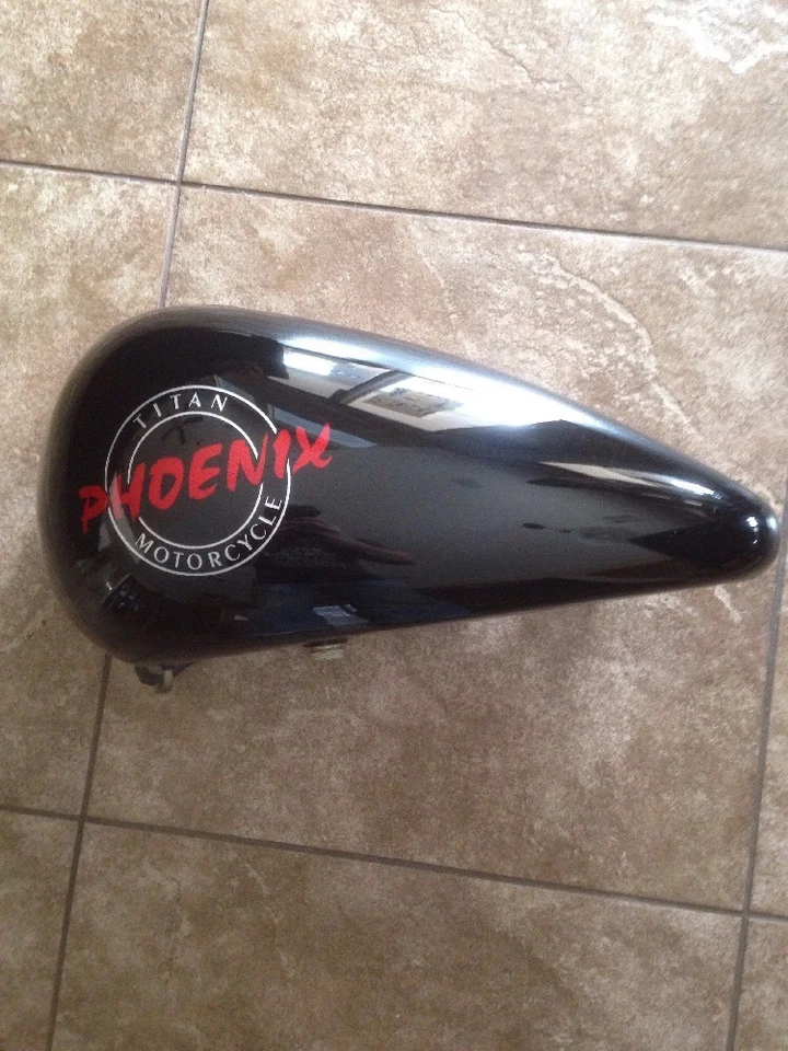 Tanque de combustible de gasolina izquierdo Titan Phoenix lado plano Harley Softail personalizado perro grande Swift oe Foto 1 de 4