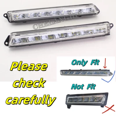 Luz de circulación diurna LED DRL 2 piezas para Mercedes Benz X166 X164 GL350 GL500 GL550 Foto 1 de 4