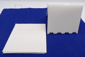 Cards & Envelopes 6 Scalloped Glossy Cards w Envelope Open Pkg - Picture 1 of 1