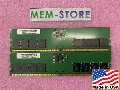 Mini torre compatible 32 GB 2x16 GB DDR5-4800 UDIMM Hynix IC RAM ExpertCenter D5 Foto 1 de 4