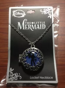 NUEVO Collar Colgante de Medallón Silhoueta Disney La Sirenita Ariel Eric - Imagen 1 de 2