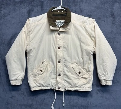 Bad Guys Ski Jacket Men's Medium Wool Leather Heavyweight Down Snowboard Jacket - Image 1 of 4