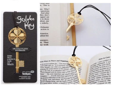 Cute Lucky golden key bookmarks lovely designs unique Book Gift kids loot bag