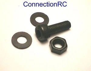 Metal Socket Head Bolts Black M2.0 + Nuts + Washers x 10 - various lengths - Picture 1 of 1