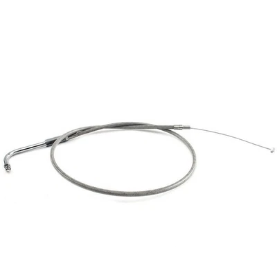 32" For Harley Sportster 1100 XLH883 Std. 1986 87 Stainless Steel Throttle Cable Foto 1 de 4