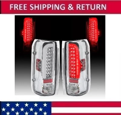Par de luces traseras LED para 90-97 96 Ford F150 F250 F350 F Super Duty Foto 1 de 4