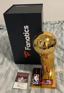 Nick Nurse Signed Toronto Raptors 2019 NBA Championship Replica Trophy JSA COA - Picture 1 of 5