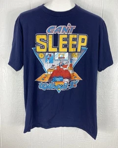 Camiseta De Colección Años 80 90 Baloncesto No Puedo Dormir Dibujos Animados Arte George Lehmann Camisa Grande - Imagen 1 de 10