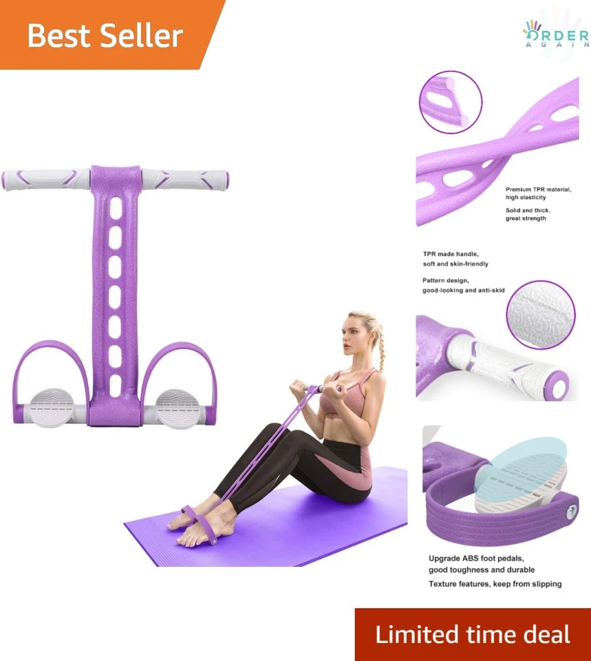 Aikotoo Pedal Resistance Band Elastic Pull Rope Fitness Sit-up Exercise at Home