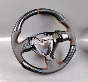 SUZUKI SX4 SWIFT 1.6 SPORTS PERFORATED LEATHER CF HYDRODIPPED STEERING WHEEL - Picture 1 of 24