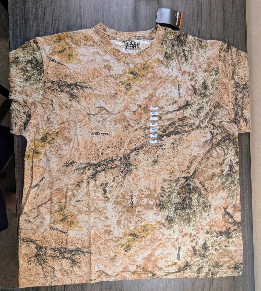 Hunting Zone Men's 3XL Camo T-Shirt - Cabela's Zonz Woodland -New With Tags - Image 1 of 4