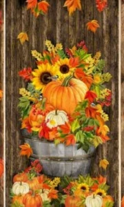 Fall is in The Air Cotton Fabric Timeless Treasures Harvest Panel 23 By 45 - Picture 1 of 1