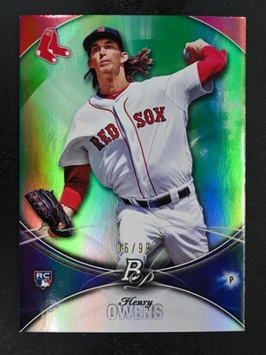 2016 Bowman Platinum #28 Henry Owens /99 Green Boston Red Sox - Image 1 of 2