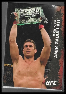 2009 Topps UFC Round 2 #18 Amir Sadollah Gold - Image 1 of 2