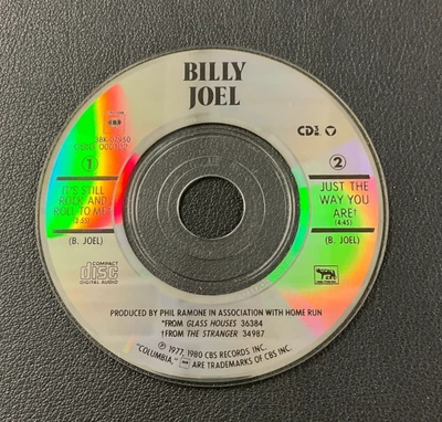 1980 Billy Joel: "It's Still Rock N' Roll/Just The Way You Are" CD Disc CBS VTG! Foto 1 de 2