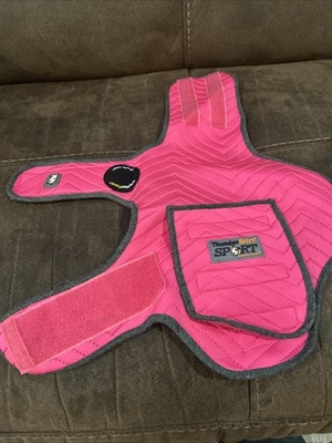 THUNDERSHIRT SPORT INSANELY CALM THUNDER PATCH VEST PINK XS HELPS WITH ANXIETY - Image 1 of 3